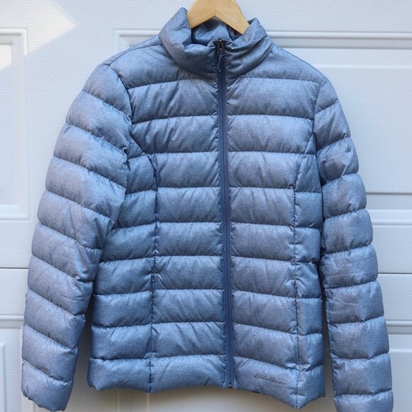 Eddie Bauer Cirruslite Down Jacket Heather Blue Women's Size Small Used - Picture 1 of 6
